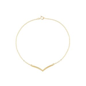 پابند طلا 18 عیار زنانه طرح وی کد gan023